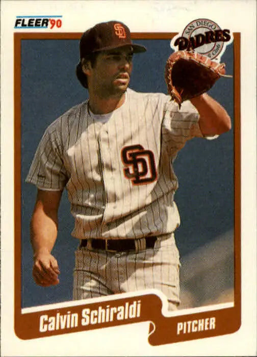 1990 Calvin Schiraldi Fleer Baseball Card #168 - Baseball Card Single