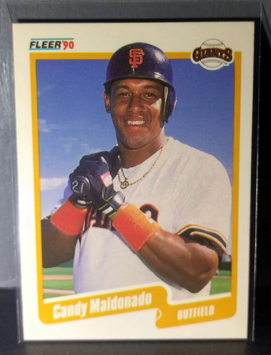 1990 Candy Maldonado Fleer Baseball Card #62 - Baseball Card Single