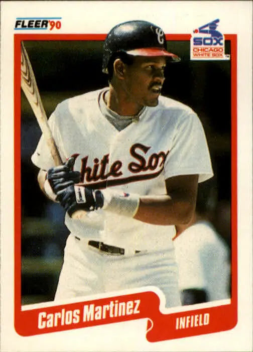1990 Carlos Martinez Fleer Baseball Card #540 - Baseball Card Single