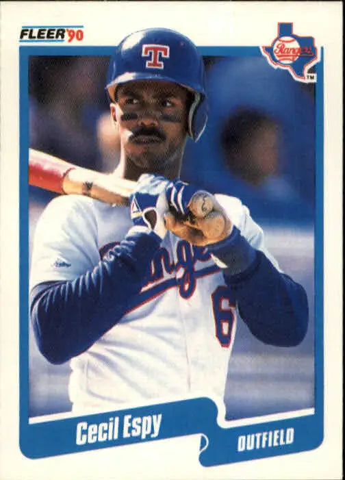 1990 Cecil Espy Fleer Baseball Card #295 - Baseball Card Single