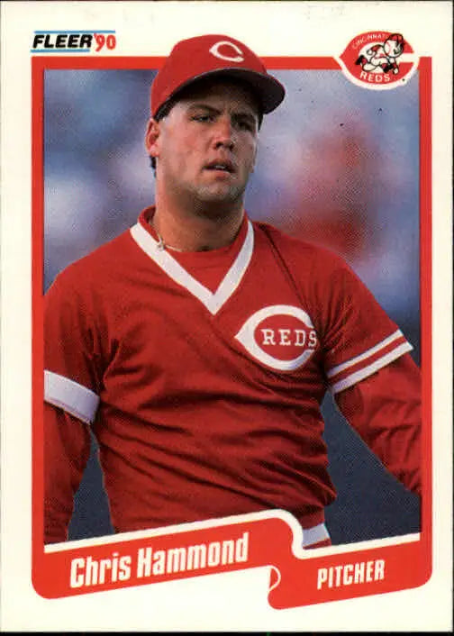 1990 Chris Hammond Fleer Baseball Card #421 - Baseball Card Single