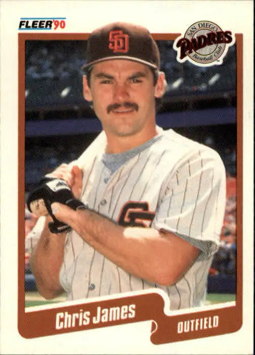 1990 Chris James Fleer Baseball Card #161 - Baseball Card Single