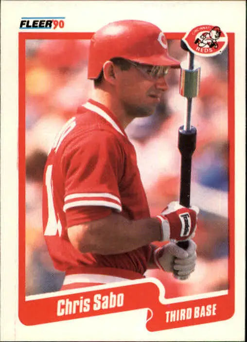 1990 Chris Sabo Fleer Baseball Card #433 - Baseball Card Single