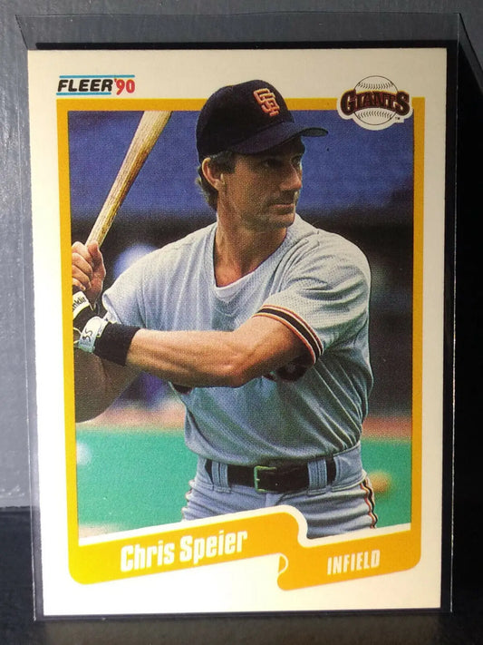 1990 Chris Speier Fleer Baseball Card #72 - Baseball Card Single