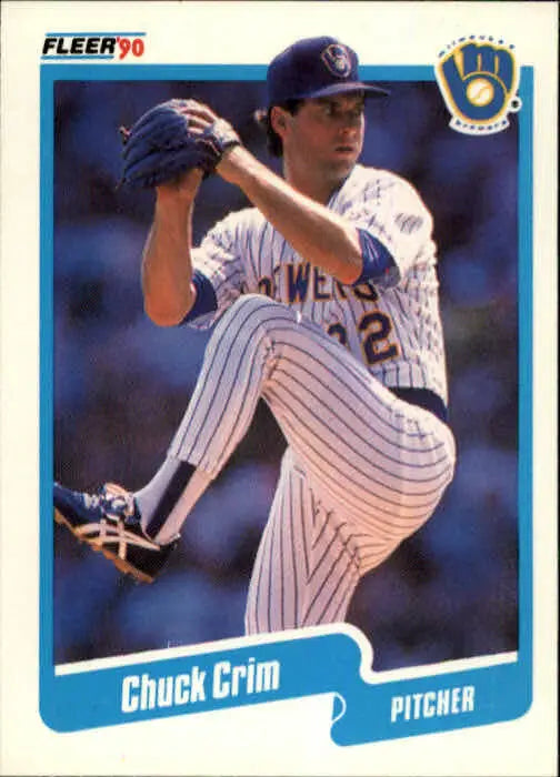 1990 Chuck Crim Fleer Baseball Card #319 - Baseball Card Single