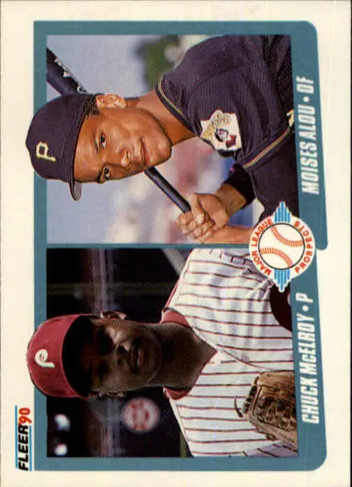 1990 Chuck McElroy / Moises Alou Fleer Baseball Card #650 - Baseball Card Single