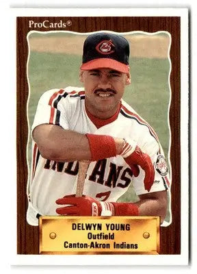 1990 CMC #734 Delwyn Young - Baseball Card Single