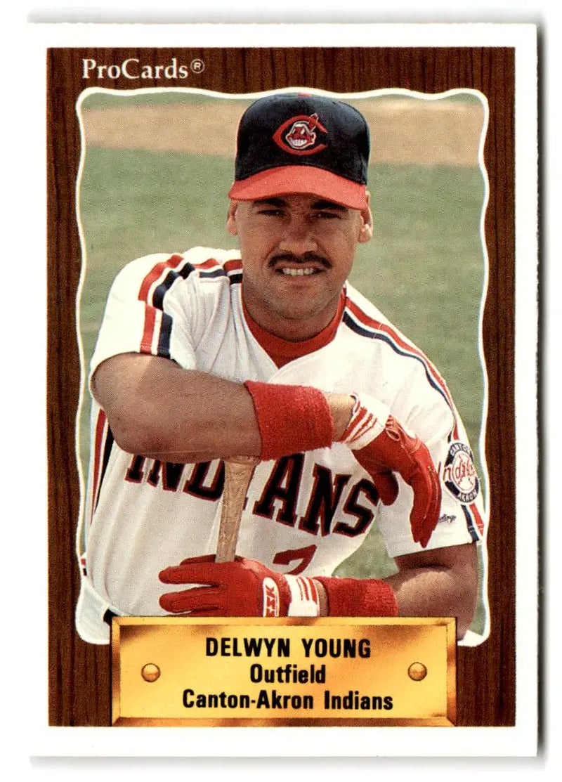 1990 CMC #734 Delwyn Young - Baseball Card Single