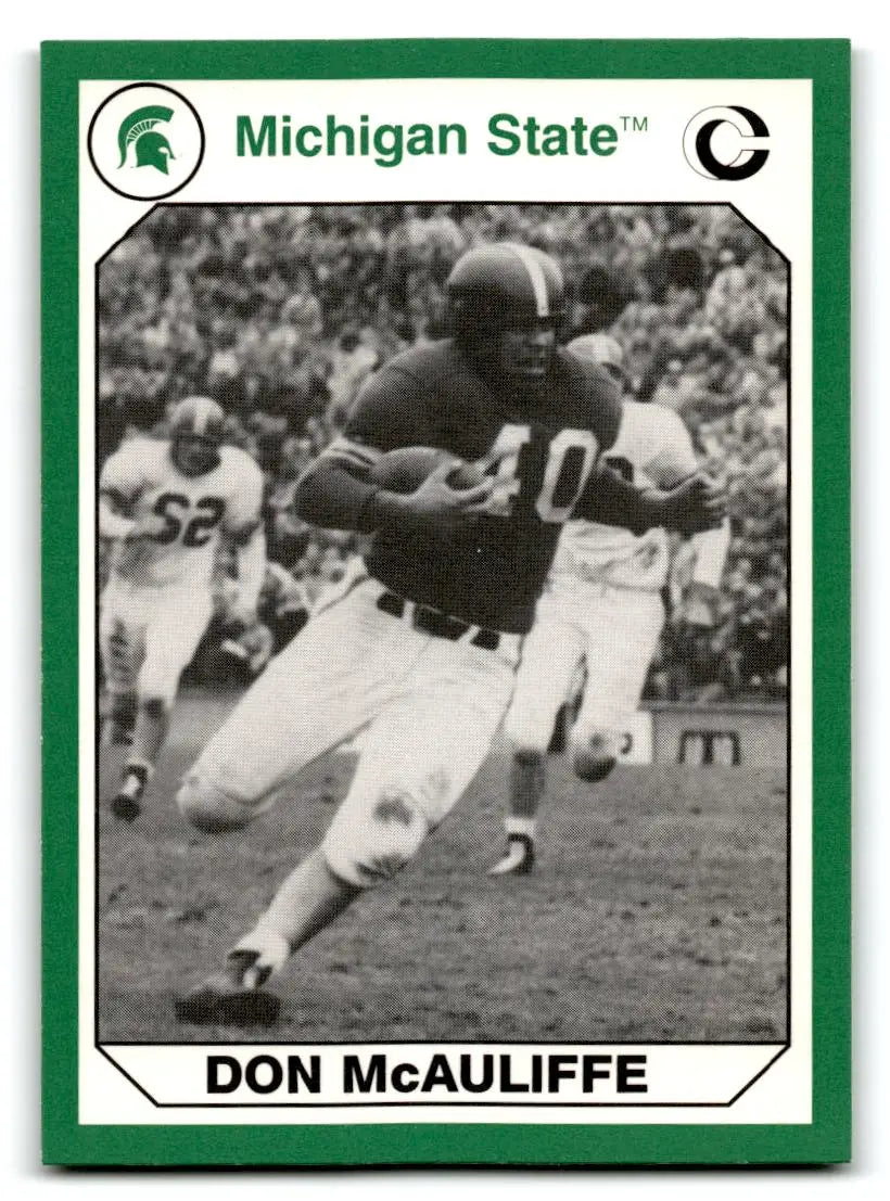 1990 Collegiate Collection Michigan State Spartans #80 Don McAuliffe - Other