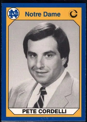 1990 Collegiate Collection Notre Dame #115 Pete Cordelli NM-MT - Football Card Single