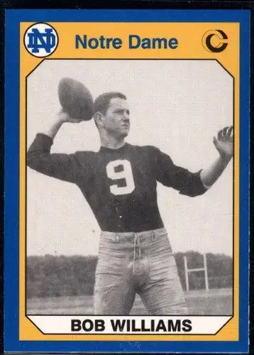 1990 Collegiate Collection Notre Dame #131 Bob Williams NM-MT - Football Card Single