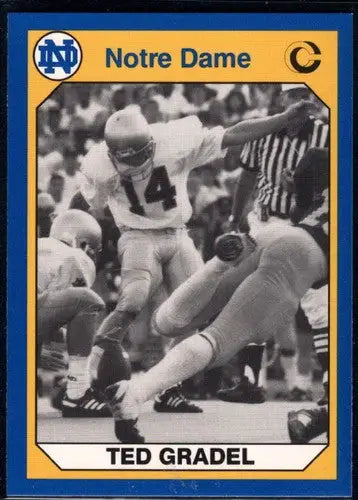 1990 Collegiate Collection Notre Dame #152 Ted Gradel NM-MT - Football Card Single