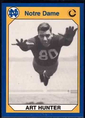 1990 Collegiate Collection Notre Dame #158 Art Hunter NM-MT - Football Card Single