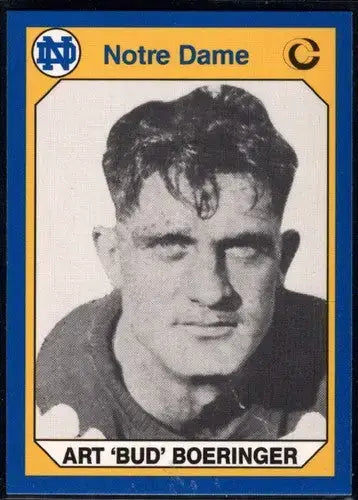 1990 Collegiate Collection Notre Dame #167 Bud Boeringer NM-MT - Other