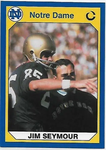 Original gloss Jim Seymour Notre Dame football card from 1990 Collegiate Collection