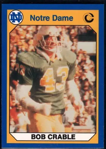 1990 Collegiate Collection Notre Dame #20 Bob Crable NM-MT - Football Card Single
