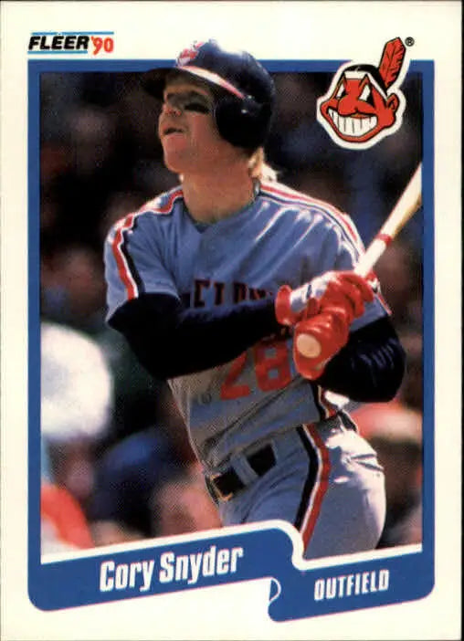 1990 Cory Snyder Fleer Baseball Card #502 - Baseball Card Single