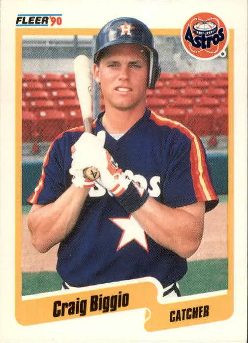 1990 Craig Biggio Fleer Baseball Card #224 - Baseball Card Single