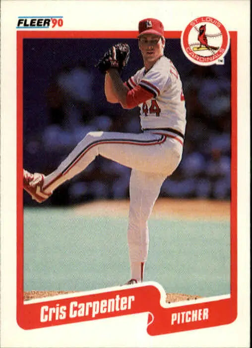 1990 Cris Carpenter Fleer Baseball Card #243 - Baseball Card Single