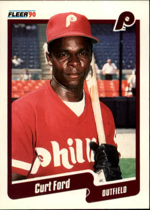 1990 Curt Ford Fleer Baseball Card #557 - Baseball Card Single