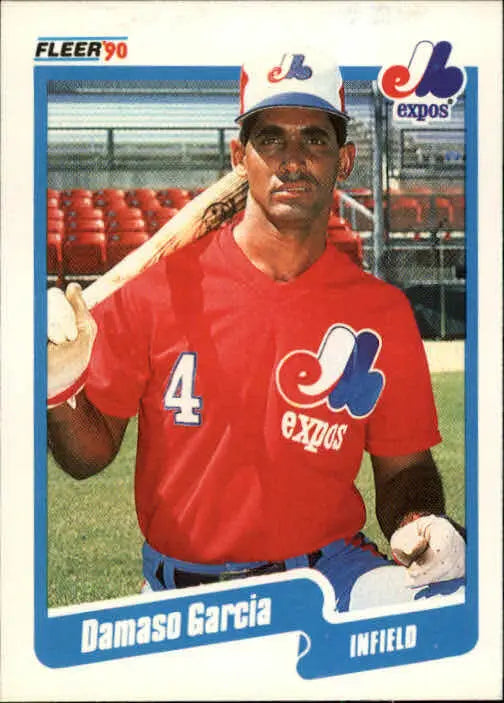 1990 Damaso Garcia Fleer Baseball Card #346 - Baseball Card Single
