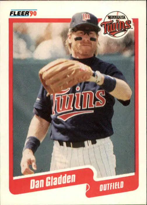 1990 Dan Gladden Fleer Baseball Card #375 - Baseball Card Single