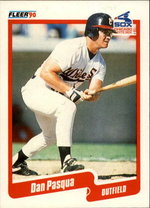1990 Dan Pasqua Fleer Baseball Card #544 - Baseball Card Single