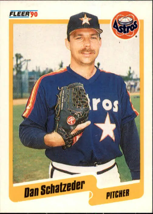 1990 Dan Schatzeder Fleer Baseball Card #236 - Baseball Card Single