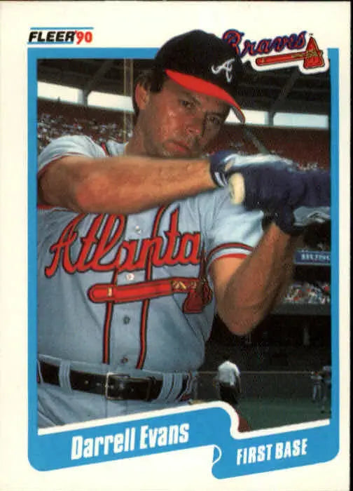1990 Darrell Evans Fleer Baseball Card #581 - Baseball Card Single