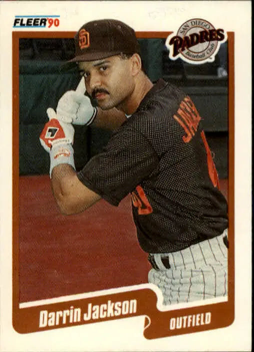1990 Darrin Jackson Fleer Baseball Card #160 - Baseball Card Single