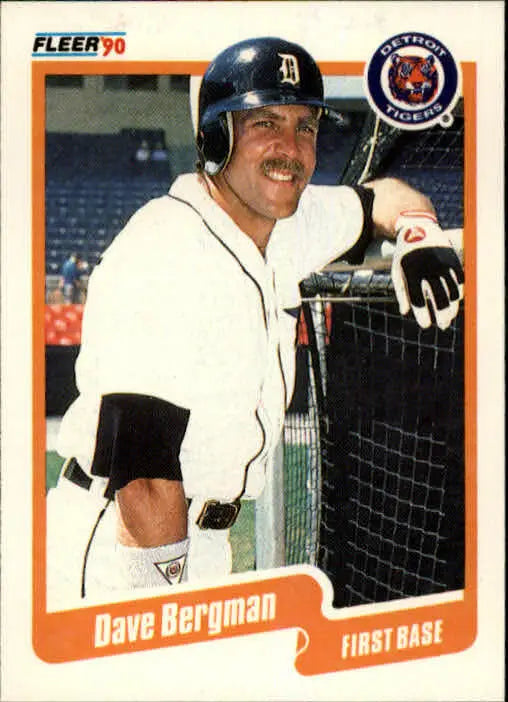 1990 Dave Bergman Fleer Baseball Card #600 - Baseball Card Single