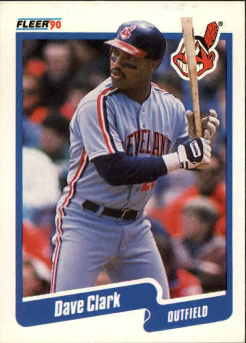 1990 Dave Clark Fleer Baseball Card #490 - Baseball Card Single