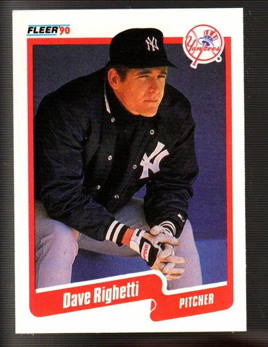 1990 Dave Righetti Fleer Baseball Card #453 - Baseball Card Single