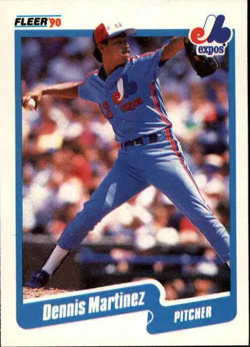 1990 Dennis Martinez Fleer Baseball Card #354 - Baseball Card Single
