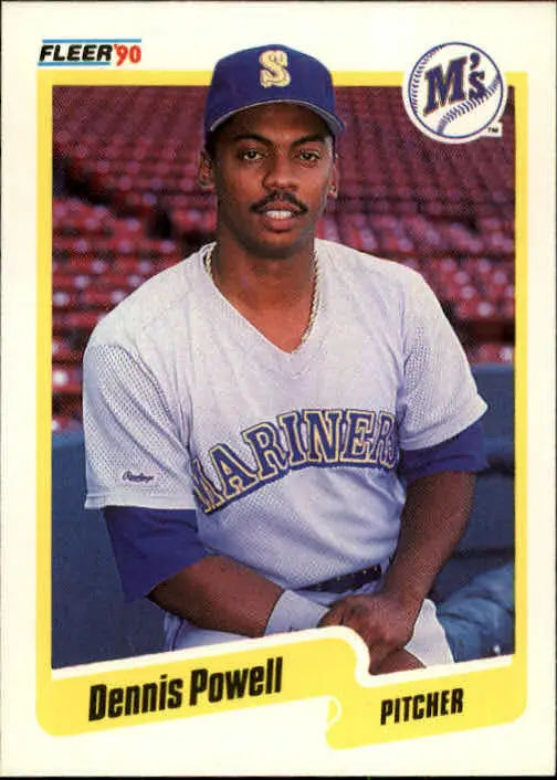 1990 Dennis Powell Fleer Baseball Card #521 - Baseball Card Single