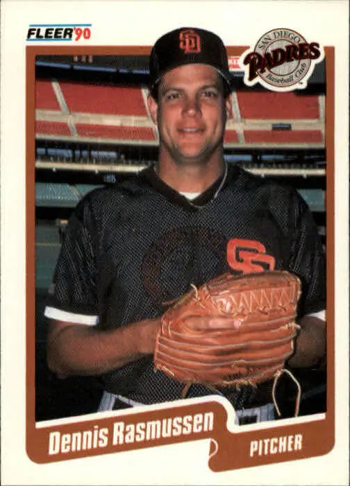 1990 Dennis Rasmussen Fleer Baseball Card #165 - Baseball Card Single