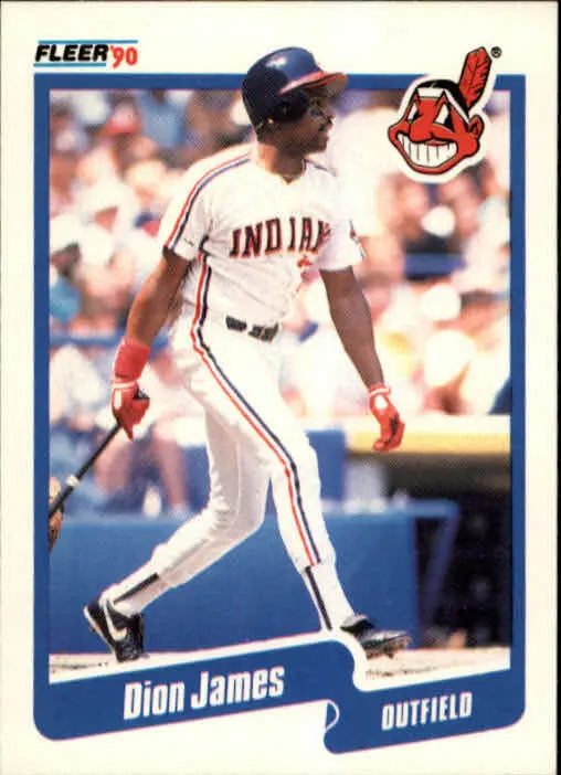 1990 Dion James Fleer Baseball Card #494 - Baseball Card Single
