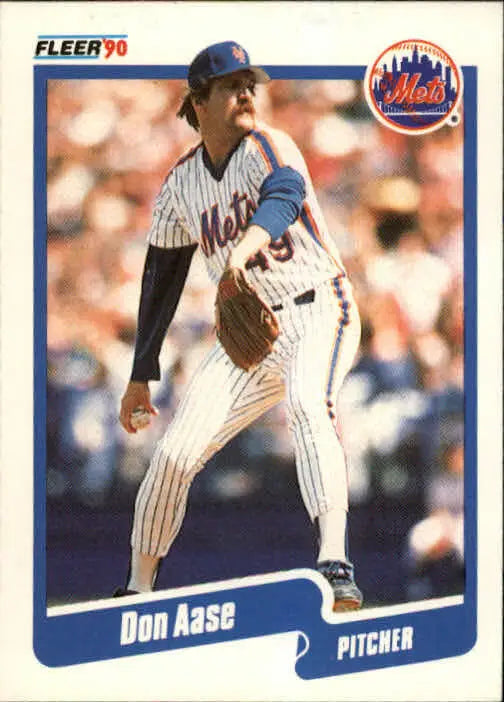 1990 Don Aase Fleer Baseball Card #196 - Baseball Card Single