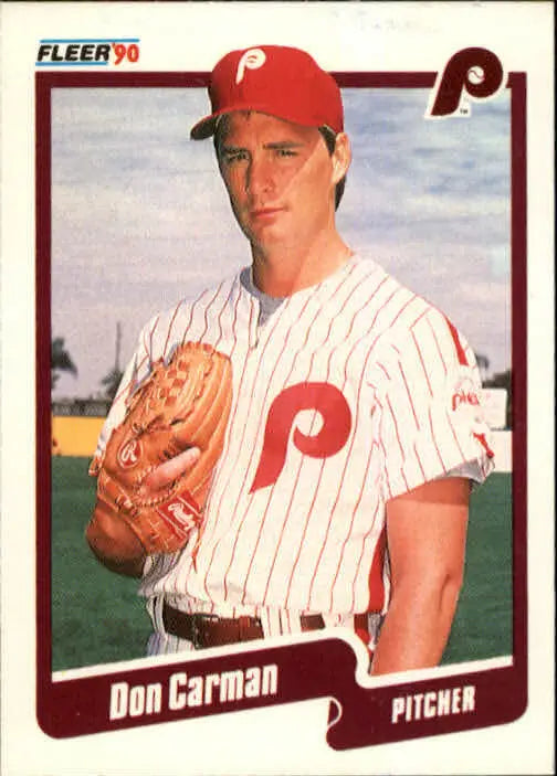 1990 Don Carman Fleer Baseball Card #552 - Baseball Card Single
