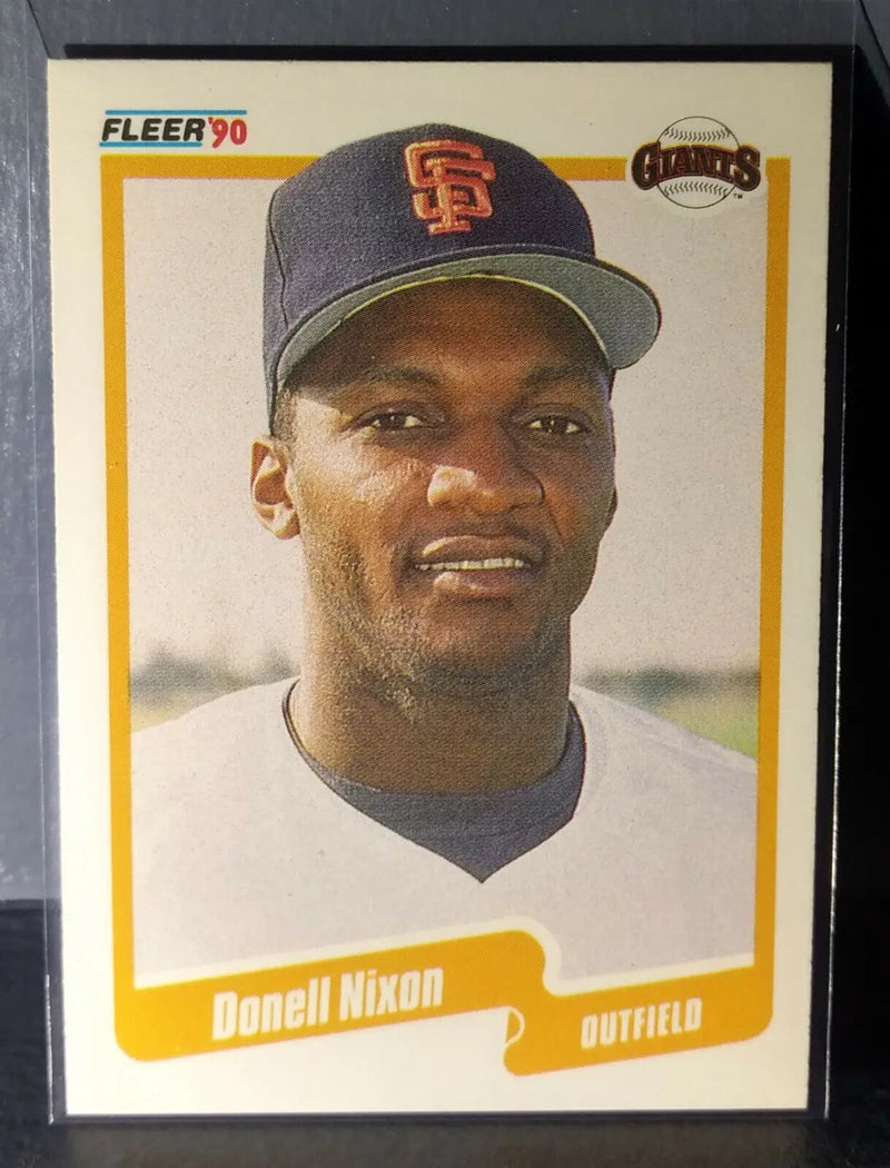 1990 Donell Nixon Fleer Baseball Card #66 - Baseball Card Single
