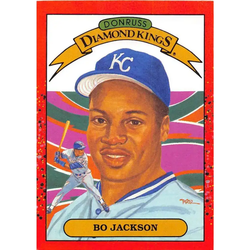 1990 Donruss #1 Bo Jackson DK VG-EX Kansas City Royals Baseball Card - Baseball Card Single