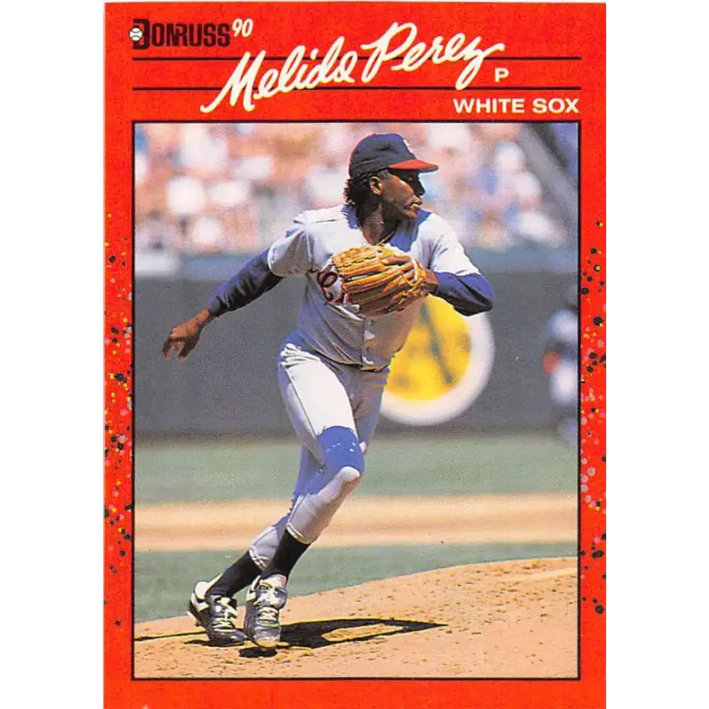 1990 Donruss #101 Melido Perez VG-EX Chicago White Sox Baseball Card - Baseball Card Single