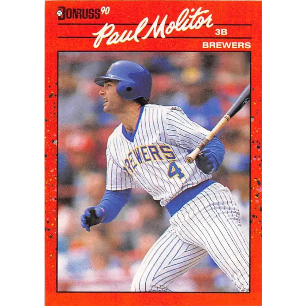 1990 Donruss #103 Paul Molitor VG-EX Milwaukee Brewers Baseball Card - Baseball Card Single