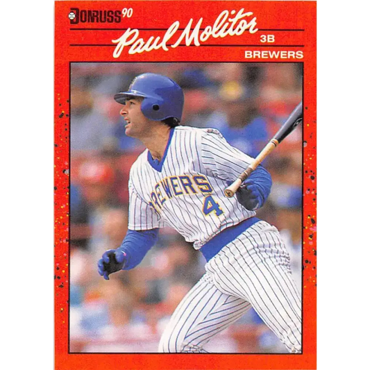 1990 Donruss #103 Paul Molitor VG-EX Milwaukee Brewers Baseball Card - Baseball Card Single