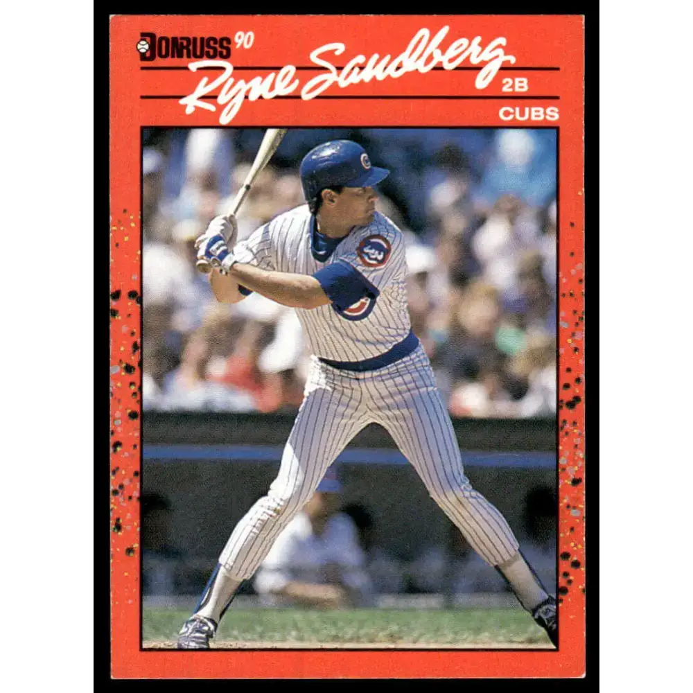 1990 Donruss #105 Ryne Sandberg EX Chicago Cubs Baseball Card - Baseball Card Single
