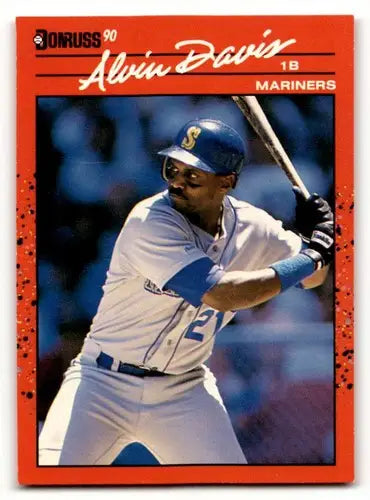 Alvin Davis Seattle Mariners baseball card from 1990 Donruss series