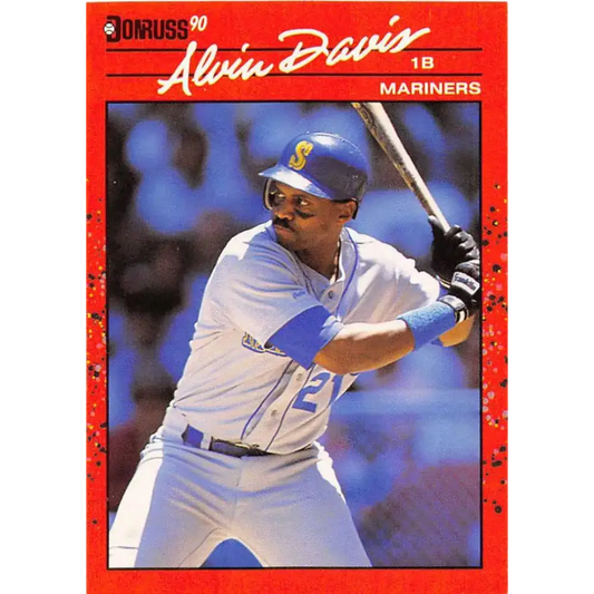 1990 Donruss #109 Alvin Davis VG-EX Seattle Mariners Baseball Card - Baseball Card Single
