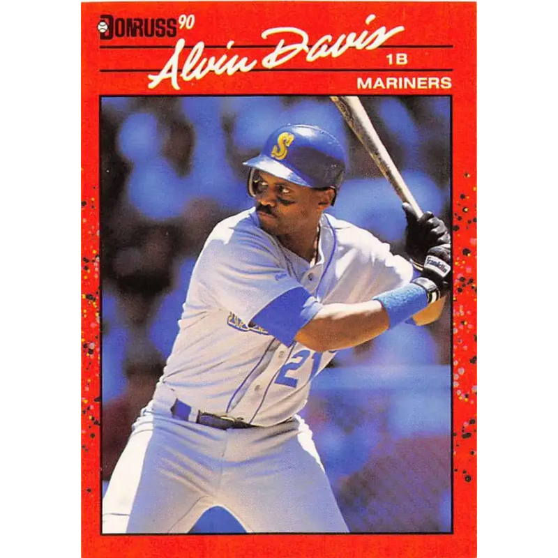 1990 Donruss #109 Alvin Davis VG-EX Seattle Mariners Baseball Card - Baseball Card Single