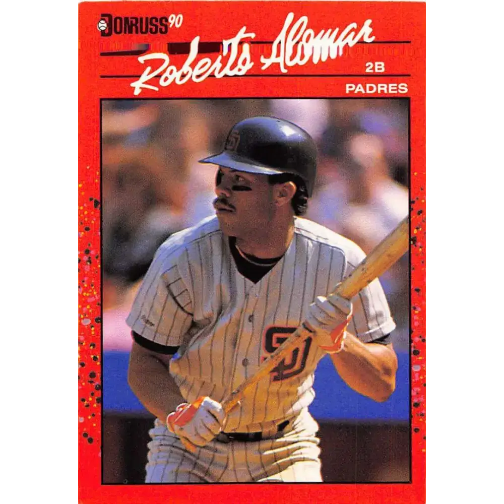 1990 Donruss #111 Roberto Alomar VG-EX San Diego Padres Baseball Card - Baseball Card Single