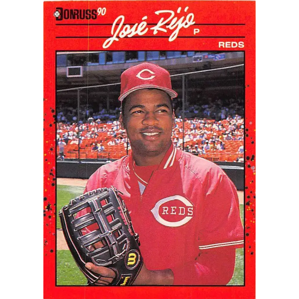 1990 Donruss #115 Jose Rijo VG-EX Cincinnati Reds Baseball Card - Baseball Card Single